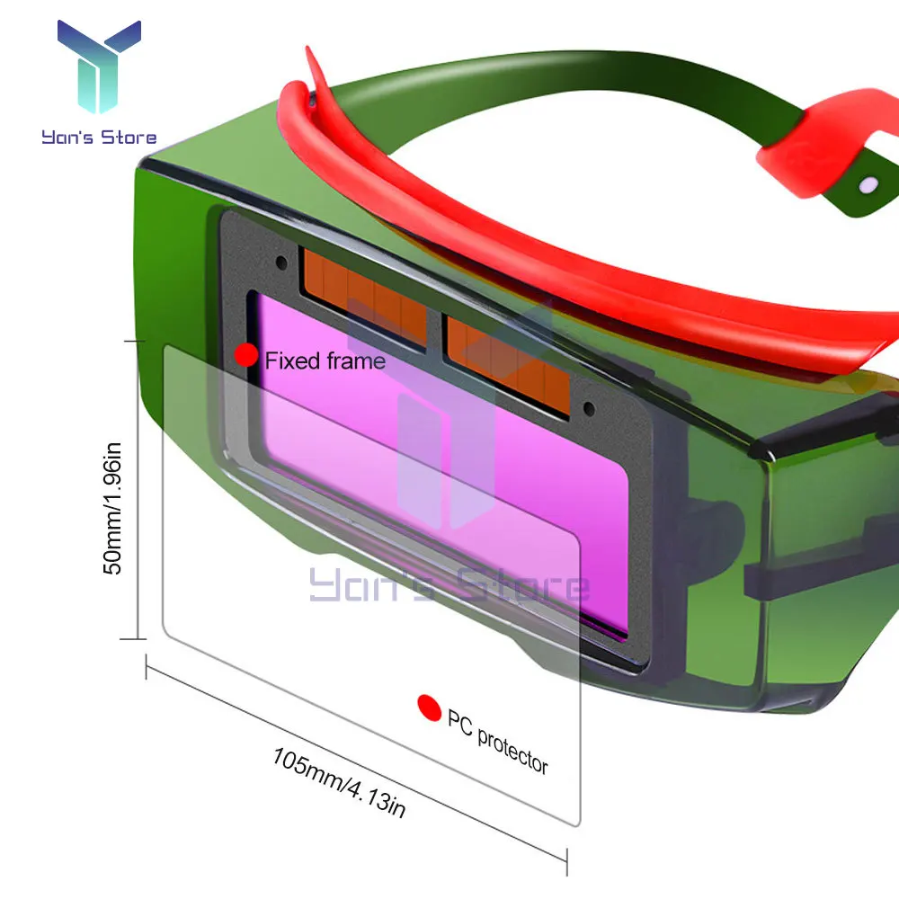 New Automatic Darkening Welding Glasses Mask Welding Cap Ultraviolet-proof Professional Weld Glasses Goggles Welding Equipment