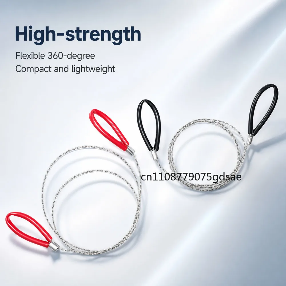 1Pcs Stainless Steel Cable Saw Metal Wire Saw Hand Pocket String Rope Saw Emergency Survival PVC Pipe Cutting Tool
