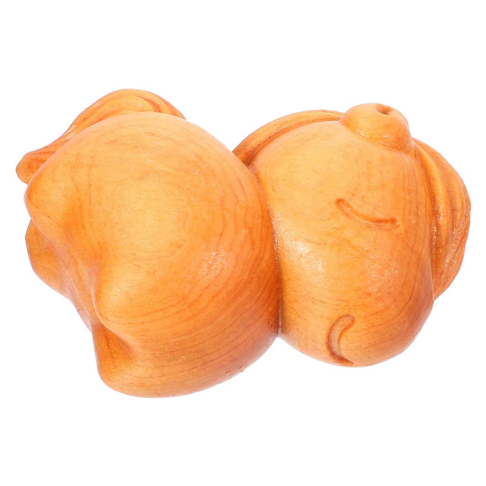 

Hand Carved Wooden Chubby Horse Sculpture Chinese Zodiac Wood Carving Decoration Desktop Ornament for Home Office