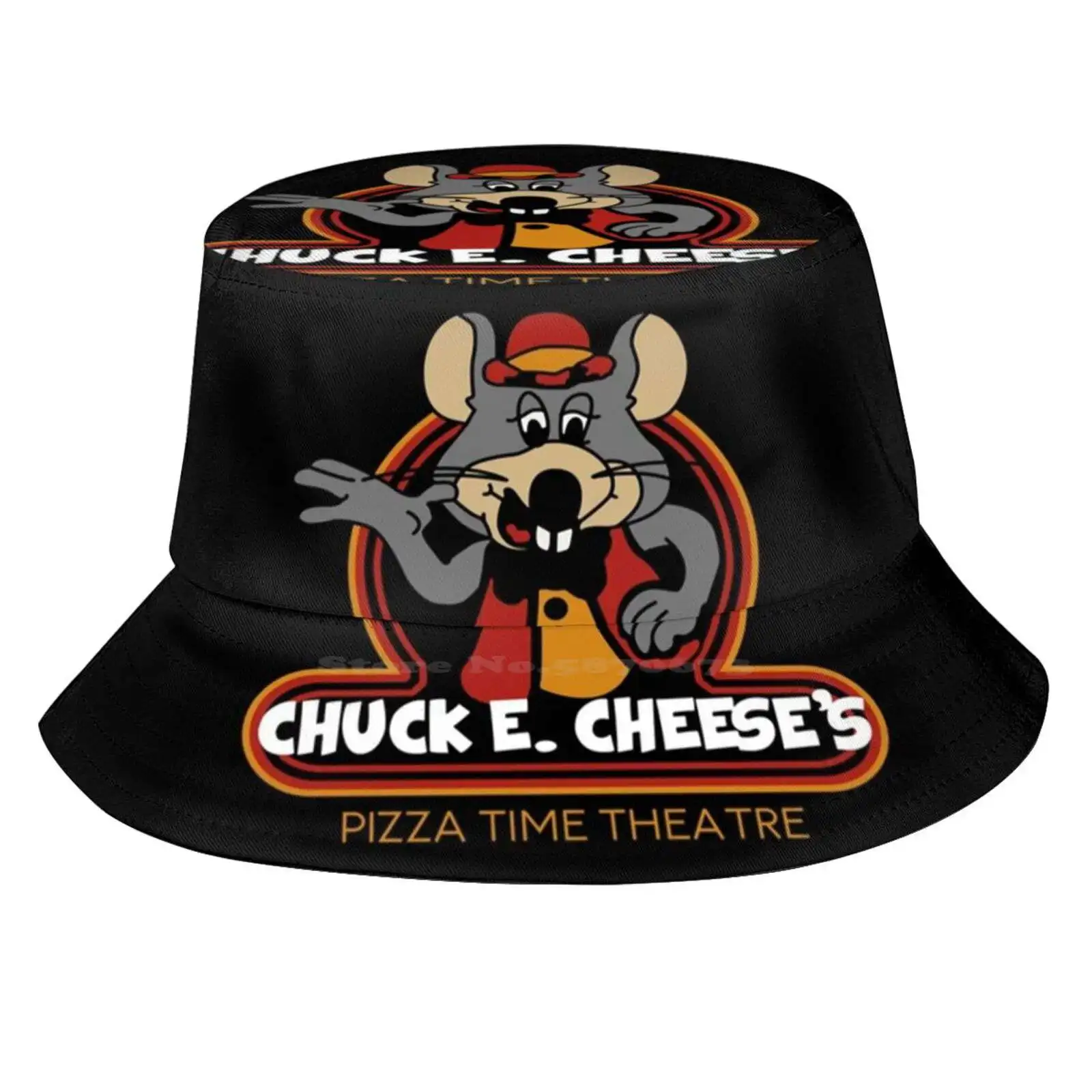 Chuck E. Cheese'S Sun Cap Fisherman Hat Bucket Hats Chuck E Cheese Party Rat Mouse Chucky Cheese Vintage Coin Chuck E Cheese