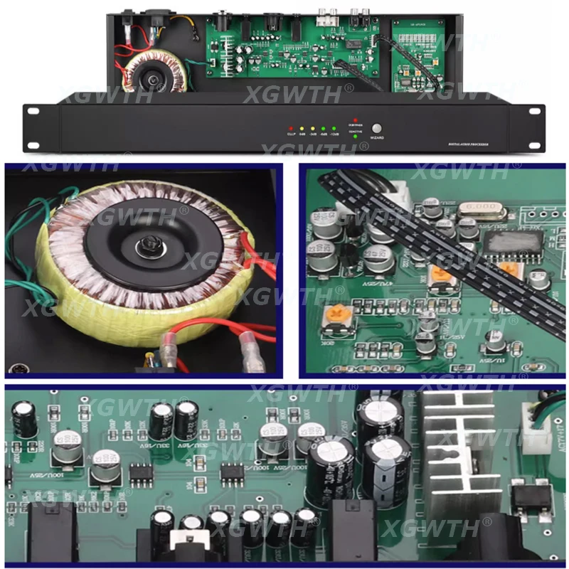 Inteligente automático um supressor de feedback chave, Anti-assobio, desempenho Conferência, microfone, DJ, Digital Frequency Shifter