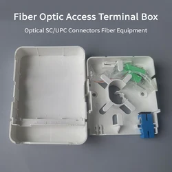 FTTH fiber optic splice box 1 Port Fiber Optic Terminal Junction Box with SC Adapter 86-type Fiber Optic Termination Box