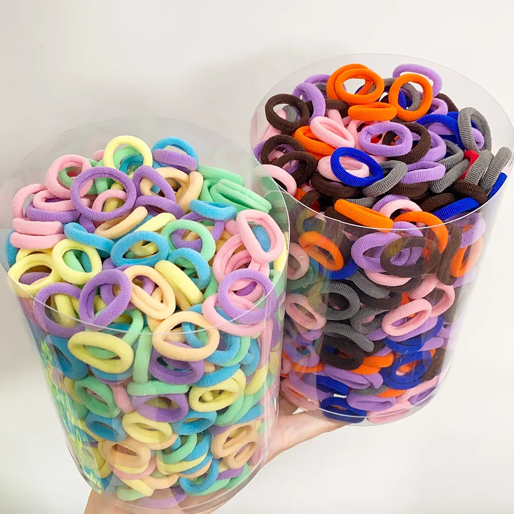 20pcs Kids Elastic Hair Bands Girls Sweets Scrunchie Rubber Band for Children Hair Ties Clips Headband Baby Hair Accessories