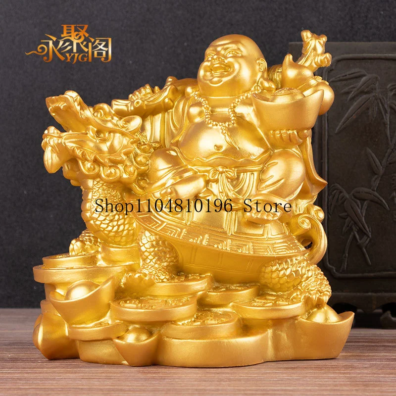 Direct from the manufacturer: Resin Maitreya Buddha statue, a large-bellied Buddha for worship, a smiling Buddha for home decora