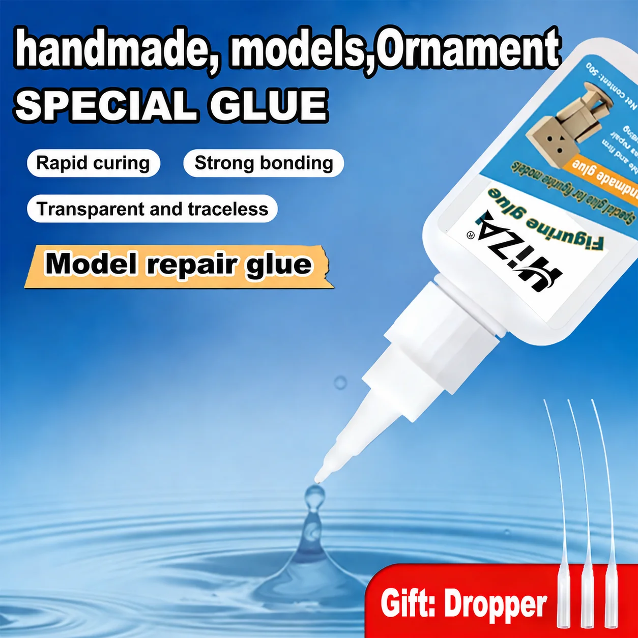 Strong Hand‑Weld Glue, Fast‑Dry Multi‑Material Adhesive, 10‑Sec Cure, Durable Shatter‑Proof, for Furniture Repair & DIY