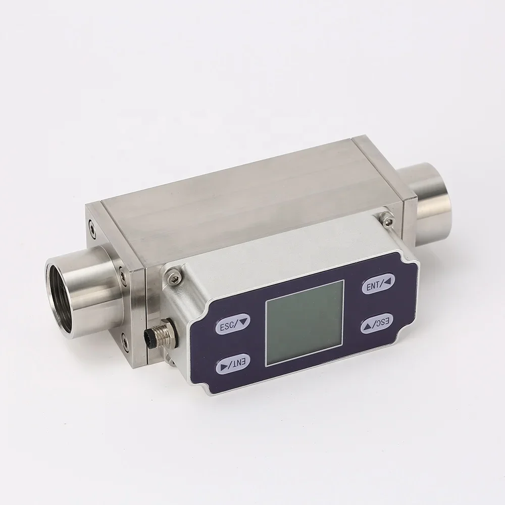 High Clear Gas Flow Meter 10-1000ML/min Methane Nitrogen Oxygen Digital Flowmeter Micro Thermal Gas Flow Meter