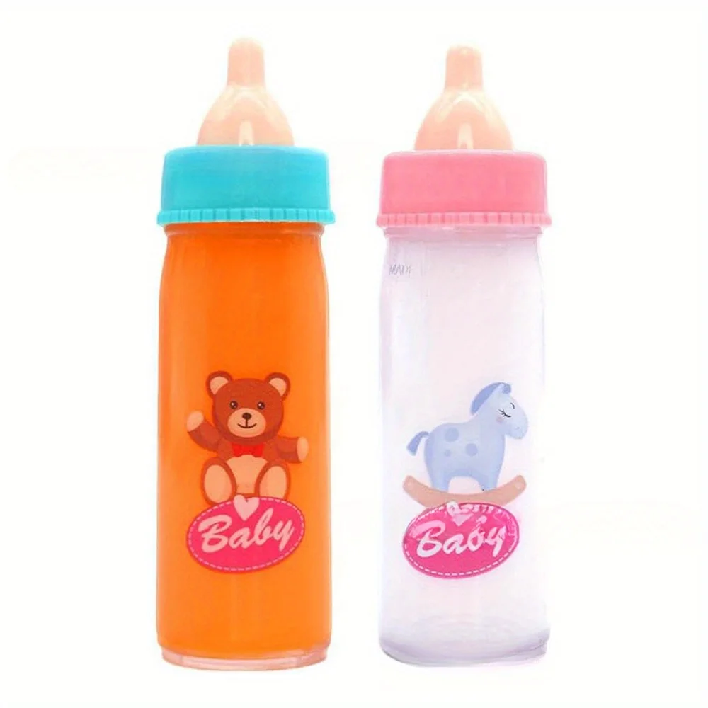Botella de leche mágica que desaparece, juego de chupete de plástico para muñecas Reborn, accesorios de alimentación para juego de imitación, regalo de utilería mágica novedoso