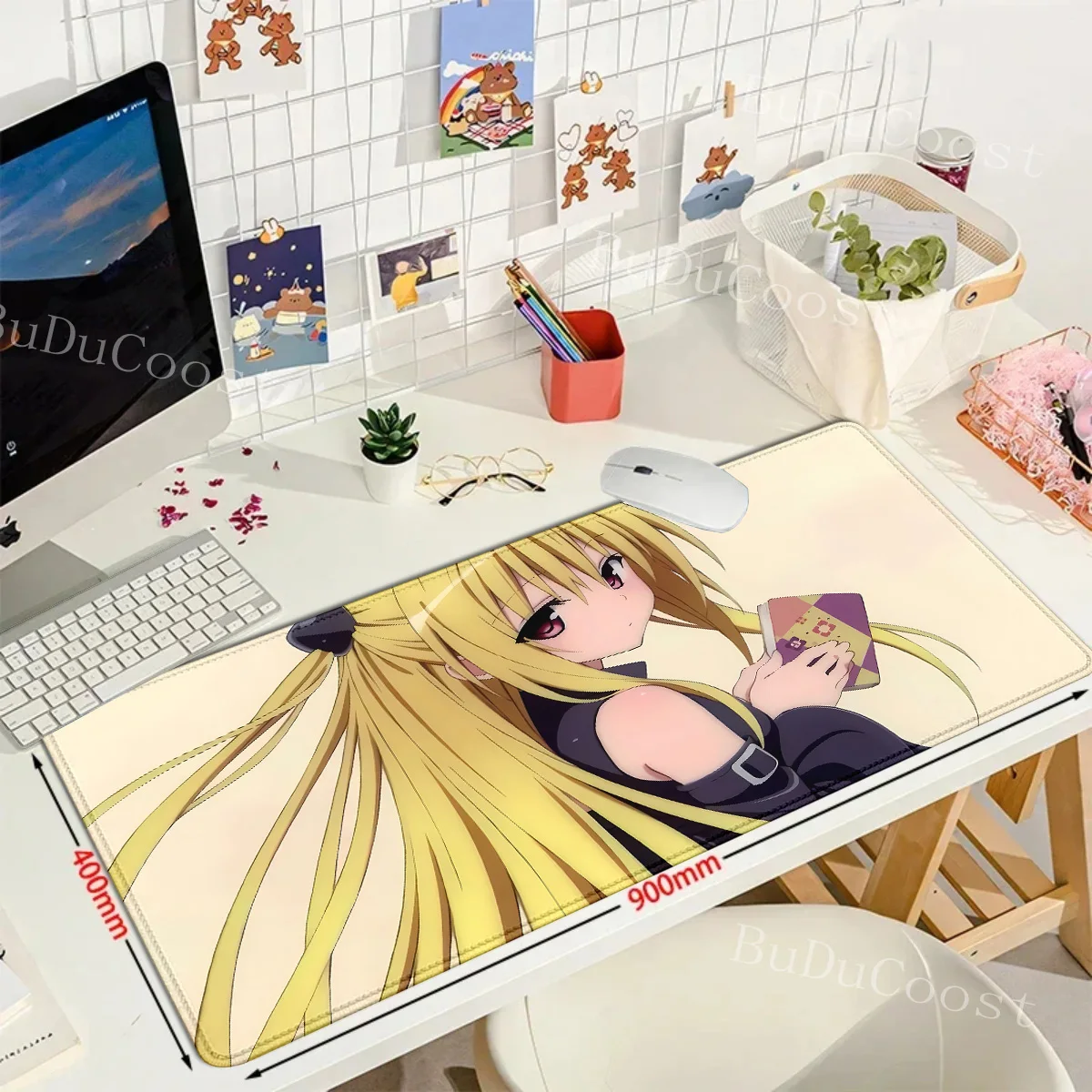 to love ru Konjiki no Yami mousepad teclado mouse pad Anime Art Computer XXL Keyboard Desk Mat Office Mouse Pad Gamer Mouse Pad