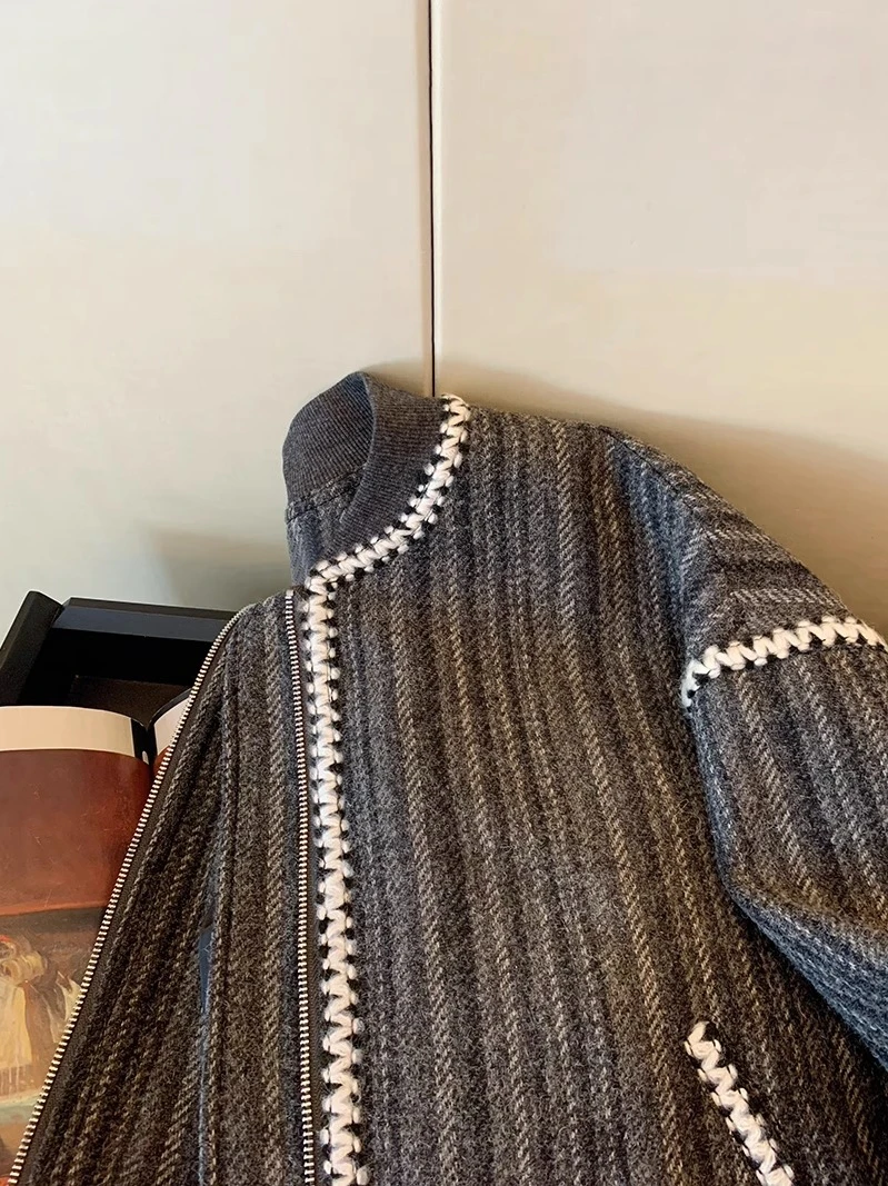 Primavera Autunno Stile pigro Design Sense Giacca da baseball versatile casual Cappotto personalizzato slim vestibilità ampia da donna alla moda