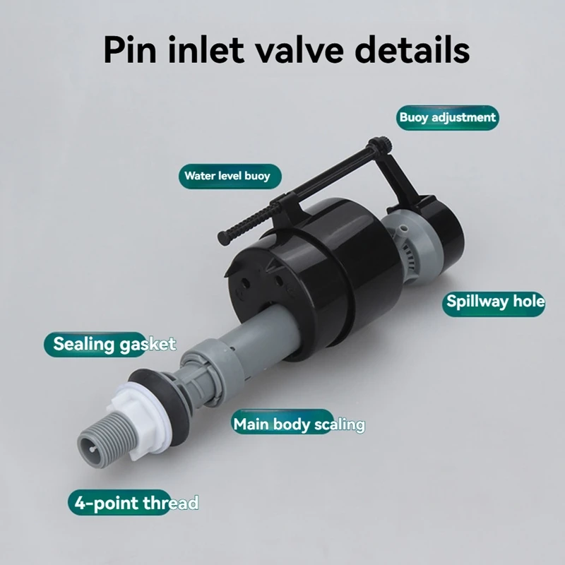 

Old Flush Toilet Tank Fittings Inlet Valve Adjustable Needle Valve Toilet Water Valve Water Inlet Accessories G1/2Inch