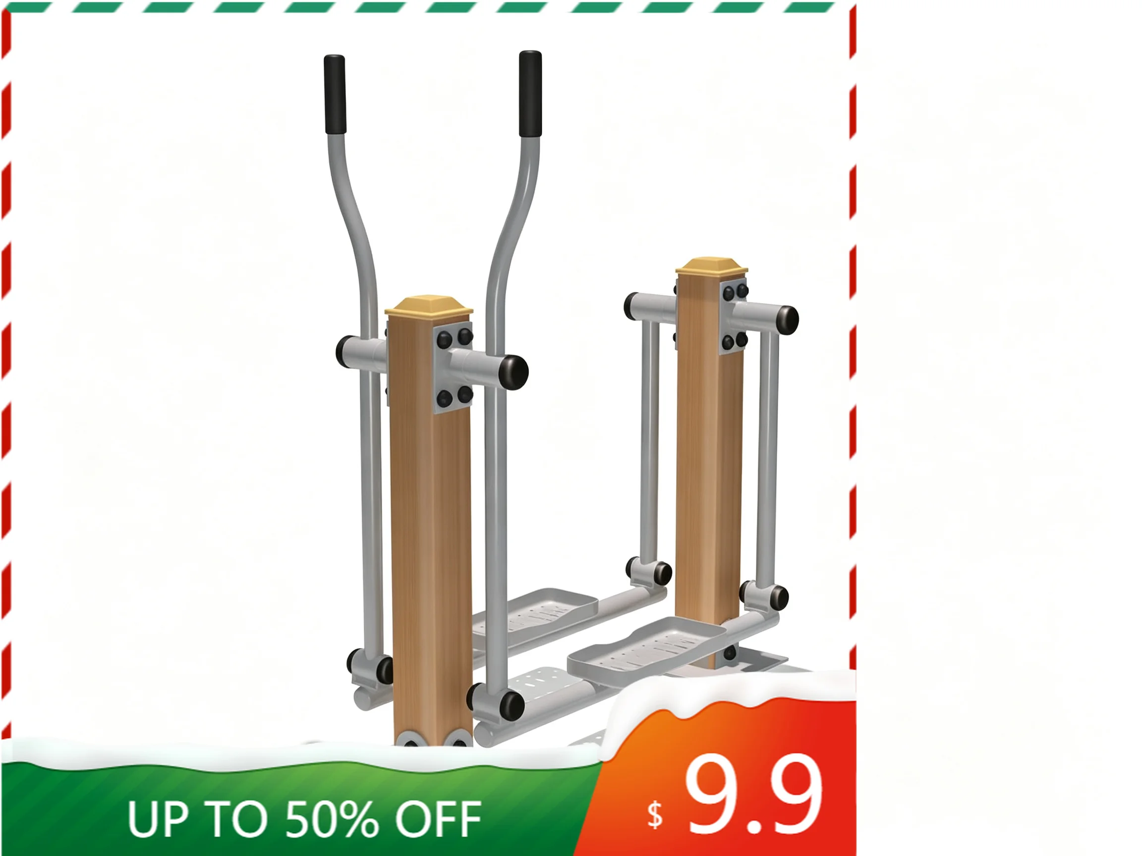 Dual‑User Multi‑Function Outdoor Fitness Machine Durable Eco‑Friendly Air Walker Trainer for Community Park