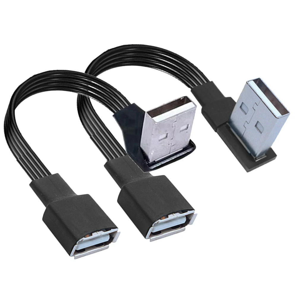 

3m USB 2.0 a male/female switchboard mount to USB one plug up right left 90° angled plug extension cable 5cm-2m