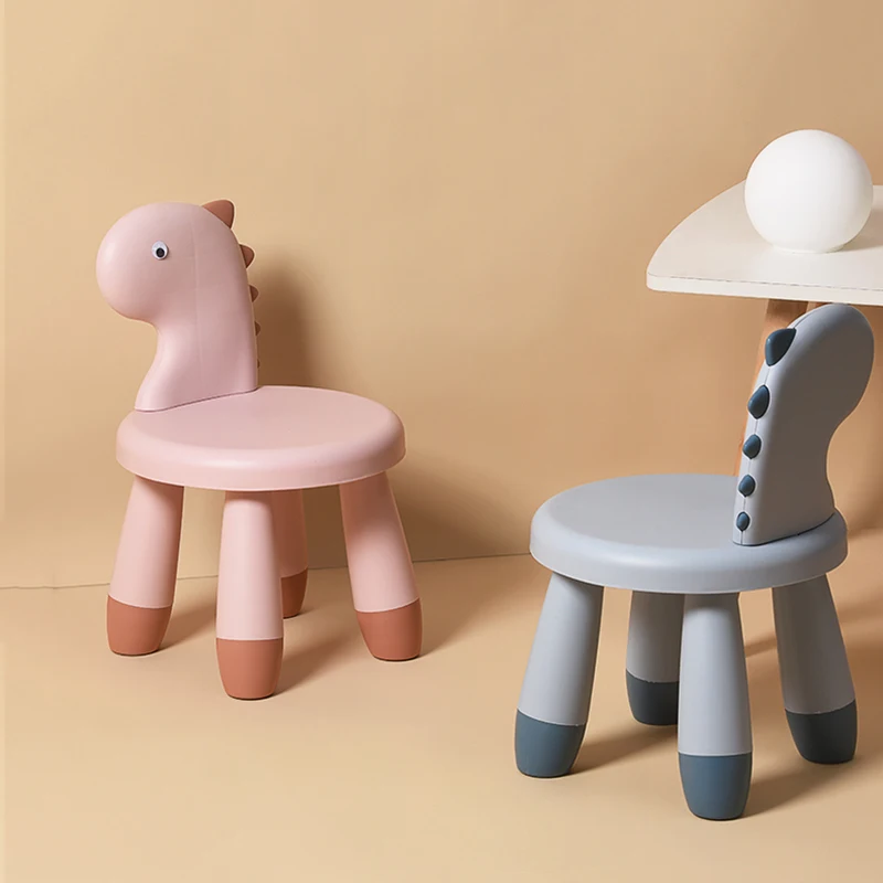 

Cartoon Stool Baby Chair Children Stool Kindergarten Footboard Indoor Bench Dinosaur Shape Children Chair Cute Pet Gift