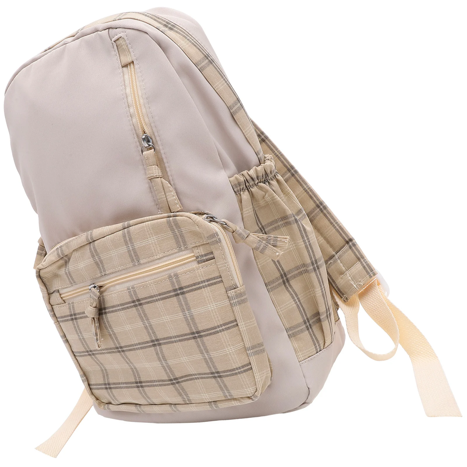 حقيبة ظهر جمالية لطيفة للمراهقين، تصميم منقوش بسعة كبيرة، حزام مريح، مادة كتان من القطن والبوليستر المتين