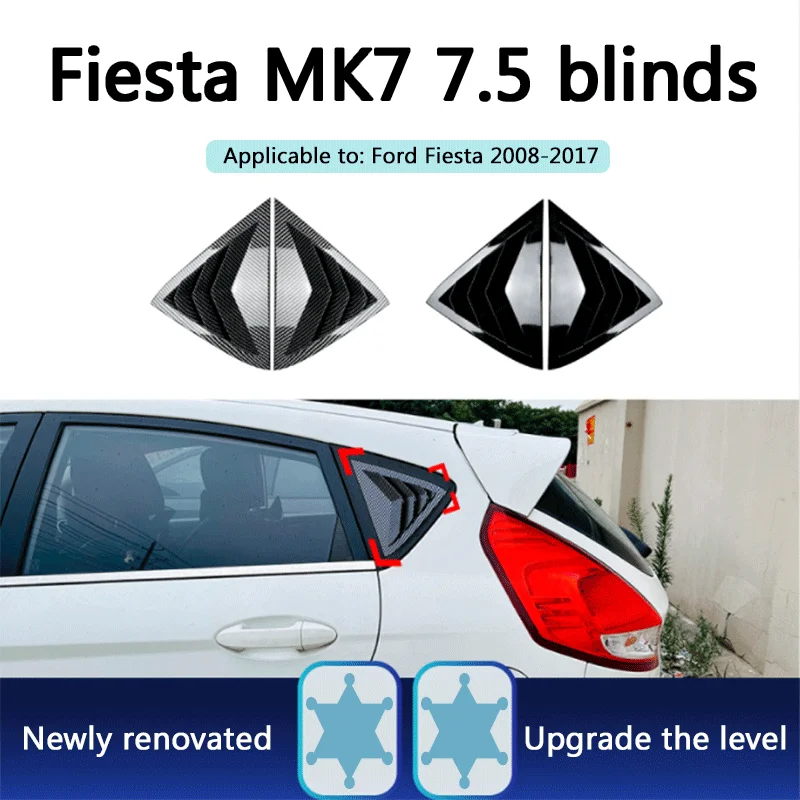 

Suitable for Ford Fiesta MK7 7.5 2008-2017 triangular louver car sticker high-quality modified parts