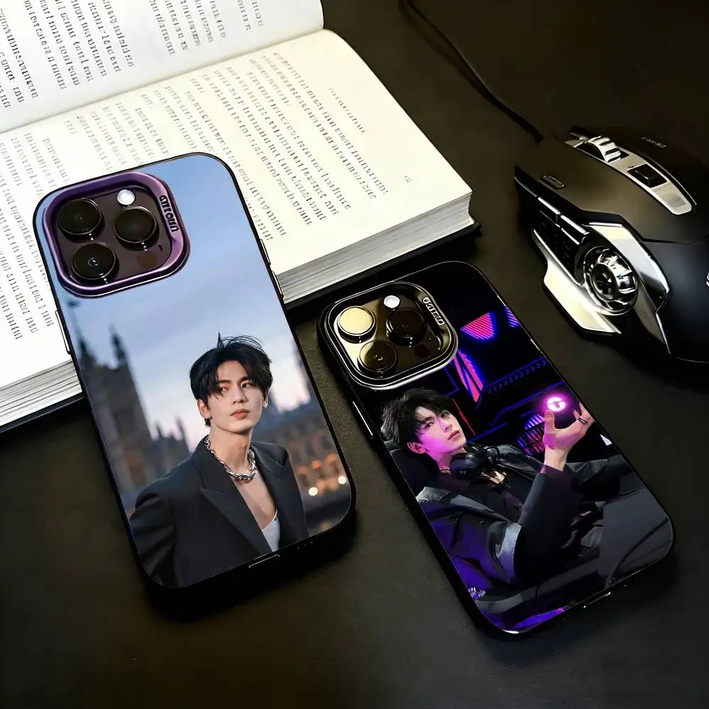 

Zhang Ling He Chinese Actor Black Candy silver phone case Phone Case For iPhone17,16,15,14,13,12,11 Plus,Pro Max