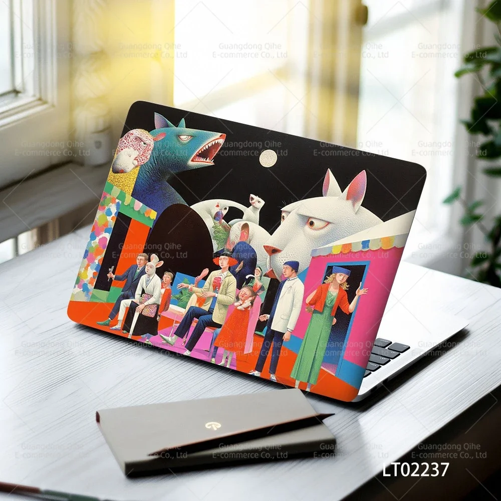 2 stuks verwijderbare bloemstickers voor laptop PVC esthetische stickers zelfklevende peel off geen residu tablethuid macbook skin