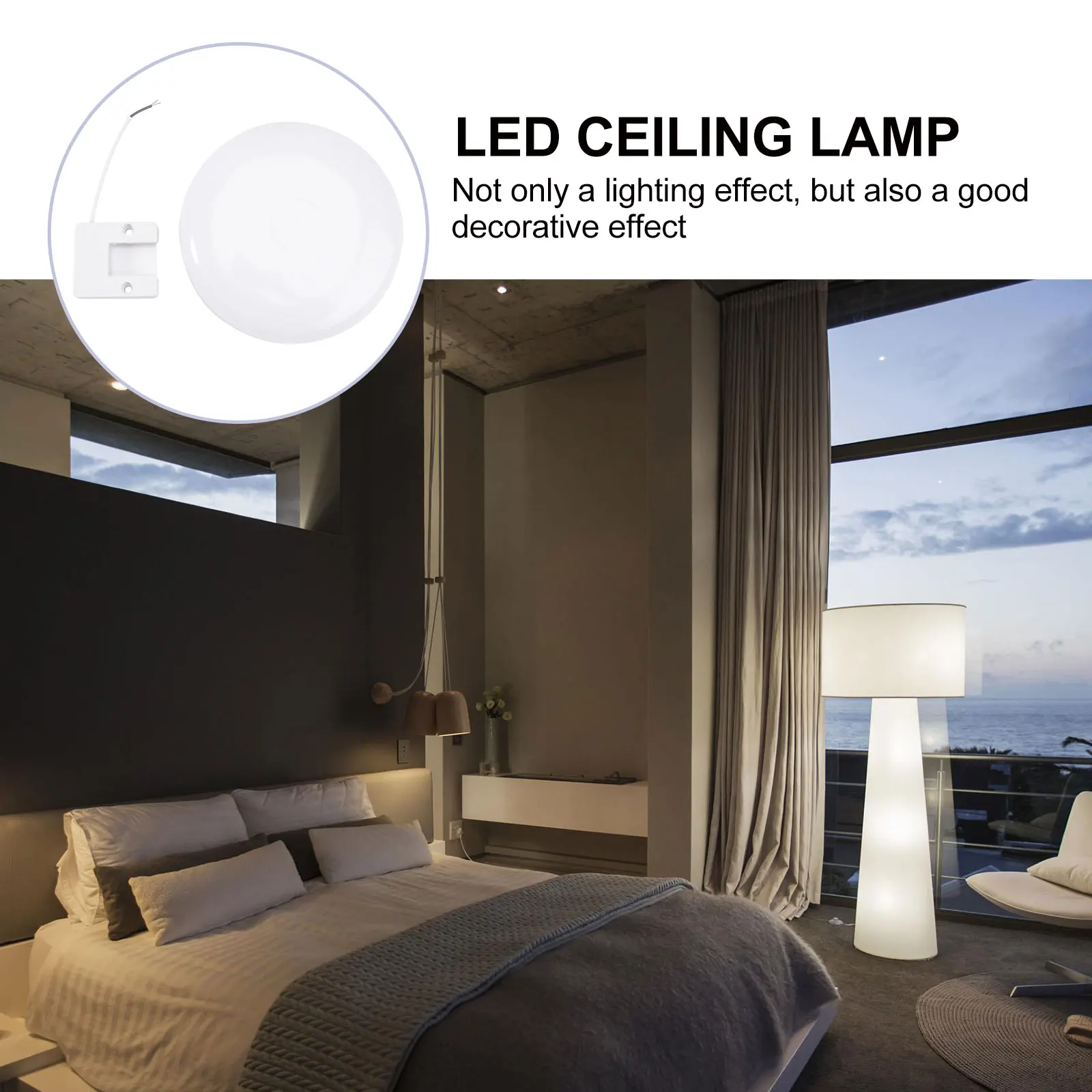 

Surface-mounted Panel Lights Fixtures Ceiling Bedroom Living Lamp Flush Nordic Minimalist