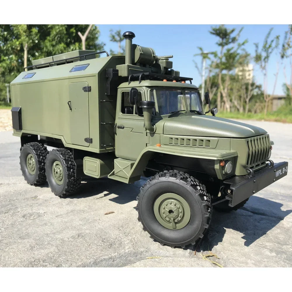 

WPL B-36 Ural Command and Communication Vehicle Радиоуправляемый автомобиль B36 6wd Модель автомобиля с дистанционным управлением 6-колесная игрушка WPLB-36 для детей в подарок