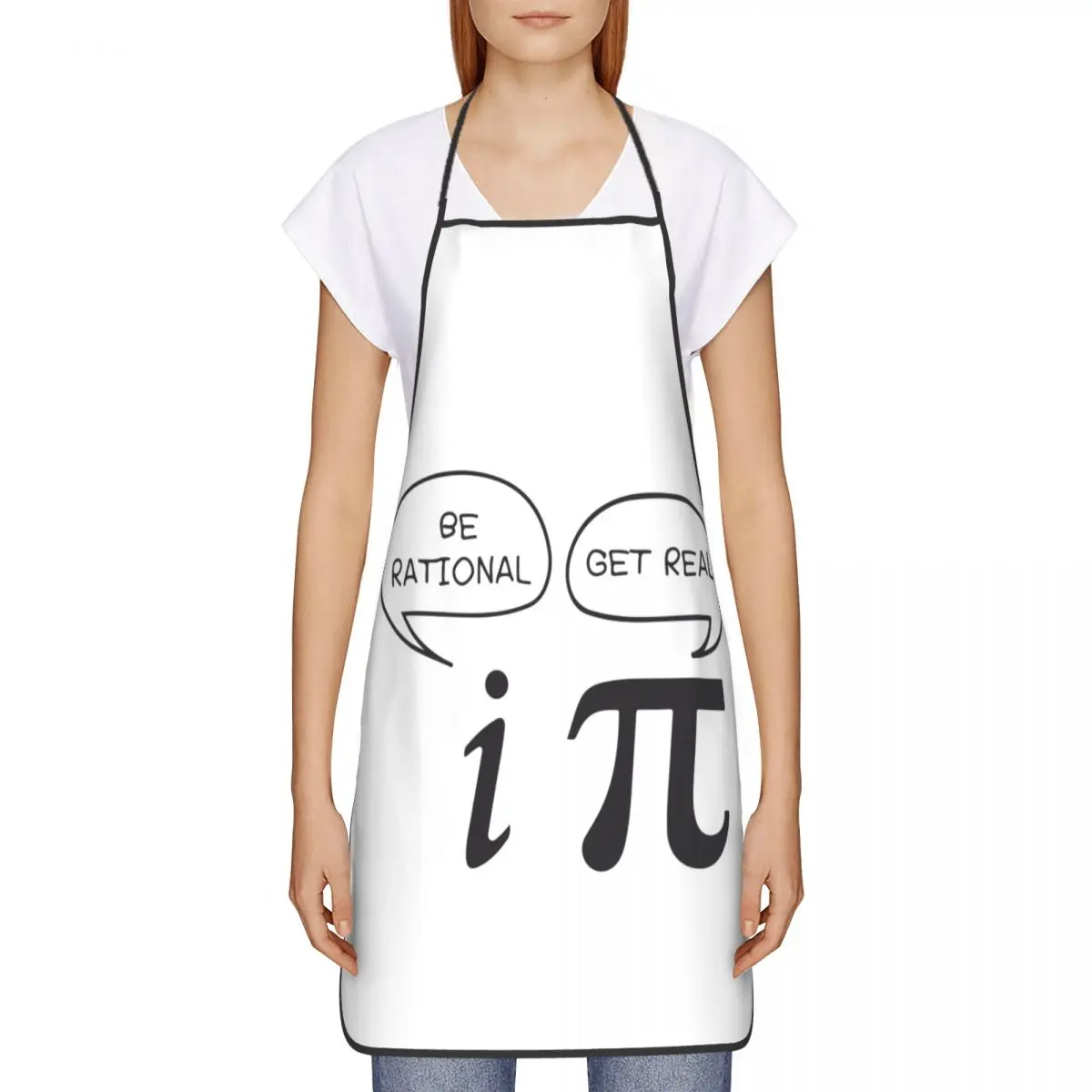 Bib Geek Math Joke Apron for Men Women Adult Chef Kitchen Cooking Mathematics Science Teacher Gift Tablier Cuisine Gardening