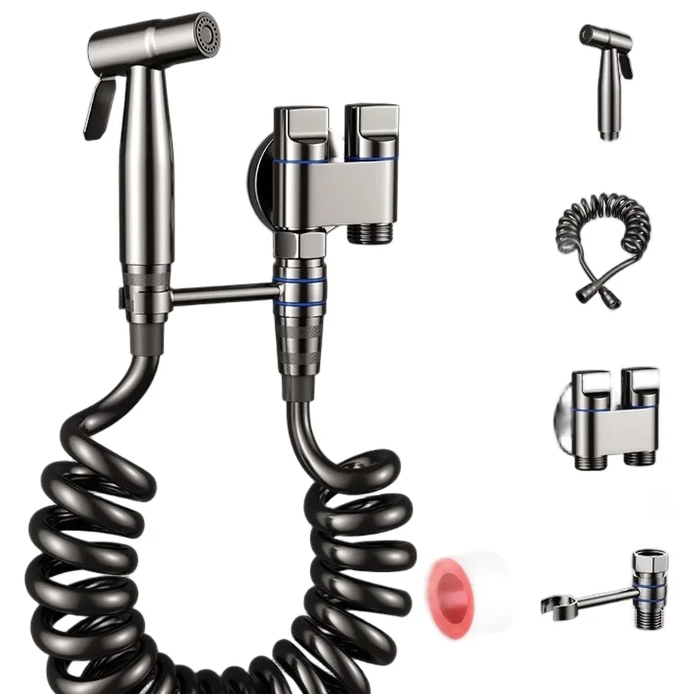 

25*19*7cm Bathroom Accessories Adjustable Water Flow Enhanced Hygiene Independent Dual Wheels For Enhanced Personal Hygiene