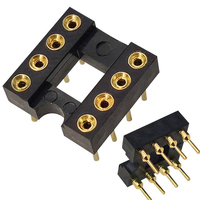 10PCS Gold-plated DIP-8 straight plug 2068D 49720HA 5532DD 4558d 8820 muses02 opa627 integrated icnextron Seiko amplifier socket