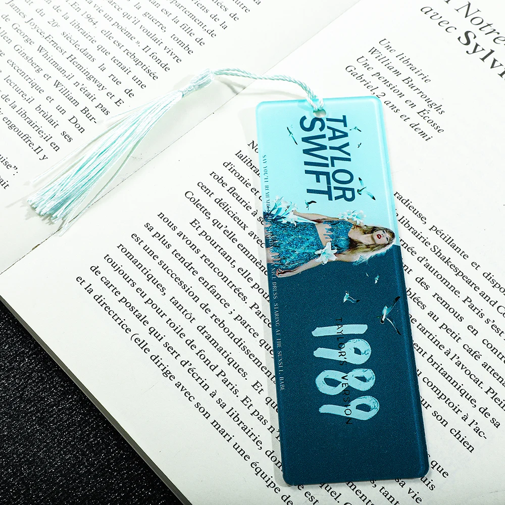 Creative acrylic Taylor Swift bookmark with tassels, simple and exquisite, the best reading gift for fans and friends. image 4