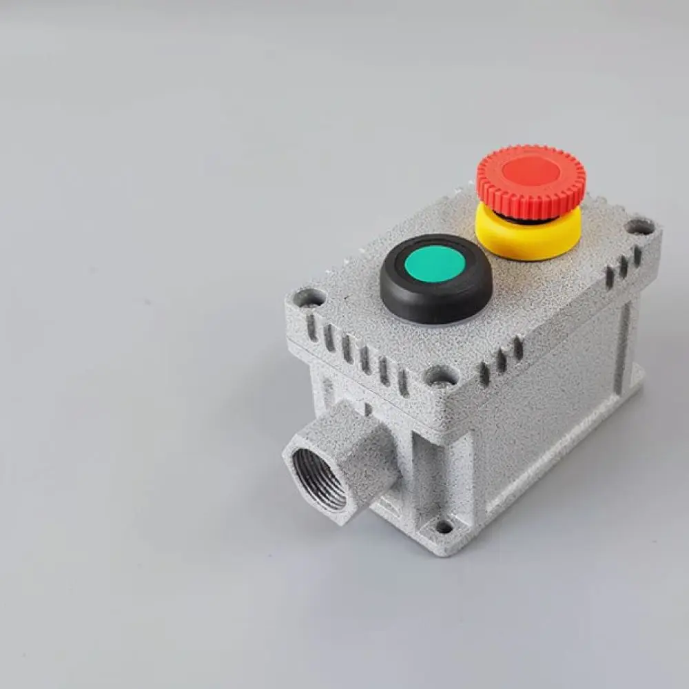 Cast Aluminum Explosion Proof Control Station Emergency Stop Switch Box Industrial Electrical Power Operation Device