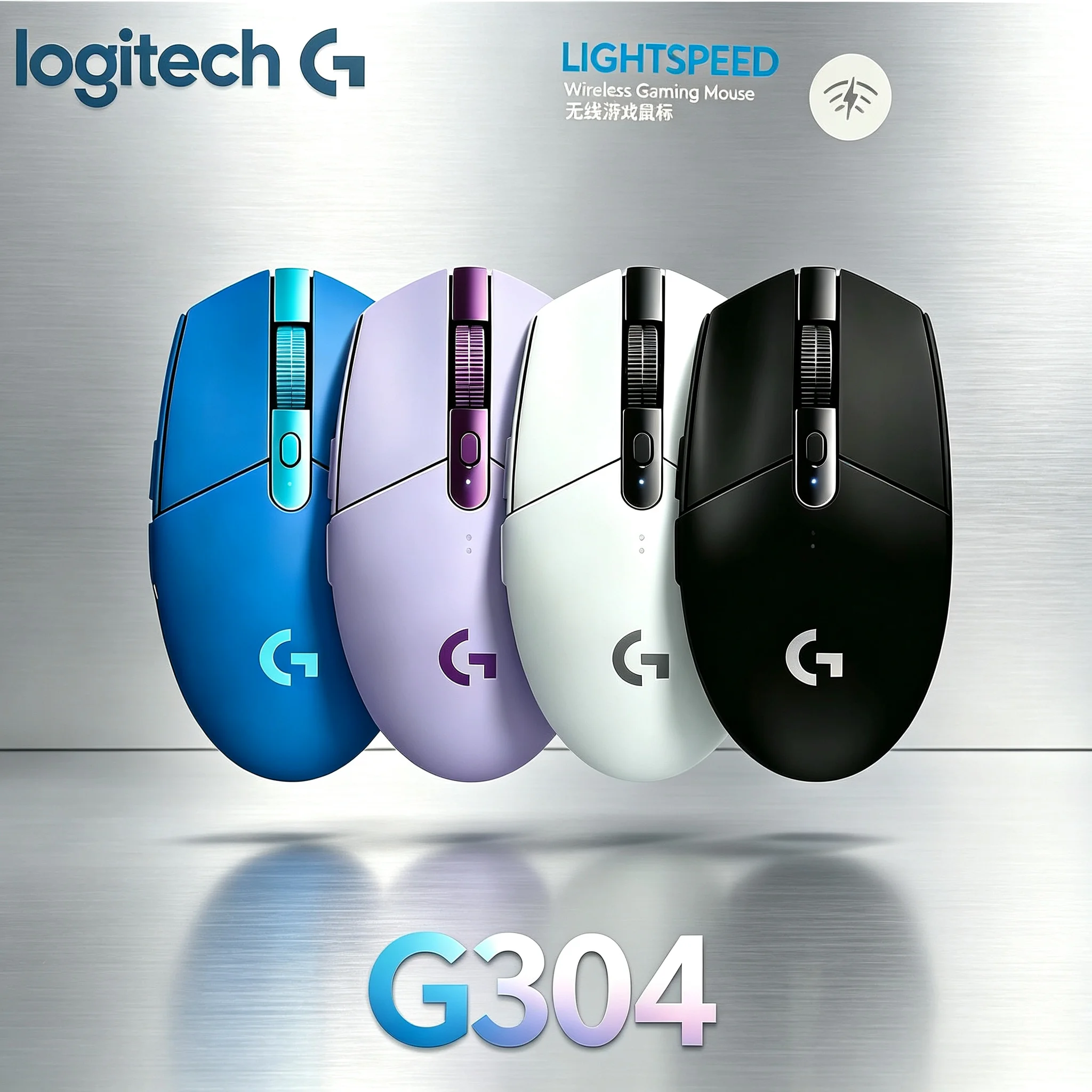 Logitech G304 2.4G Gaming Wireless Mouse 6 Customizable Macro Buttons Mice For Competitive Gaming