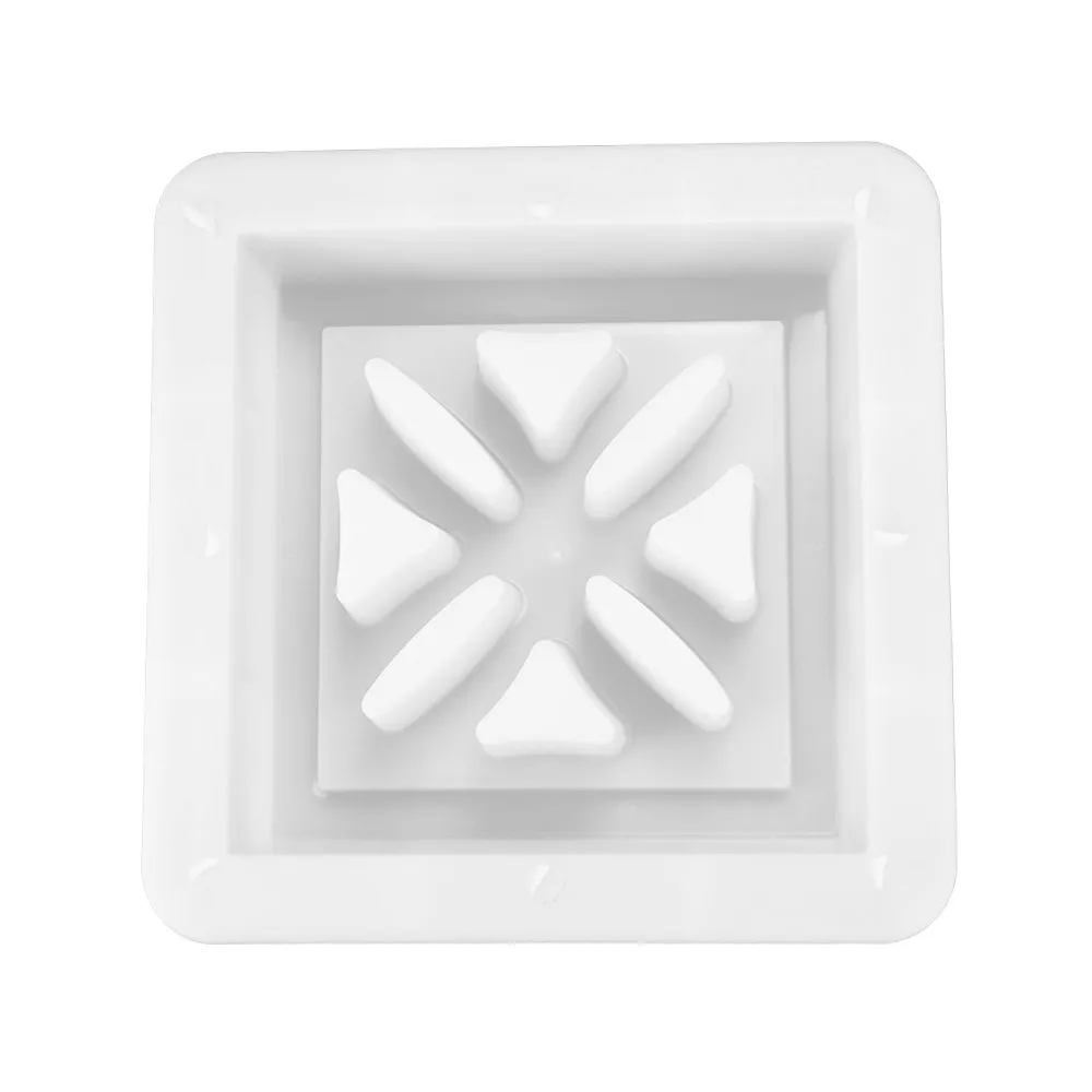 Plastic Hollow Brick Mold Square 3D Carving Cement Antique Brick Mold 20*20*6cm Anti-Slip Window Flower Fence Making Mold view 4