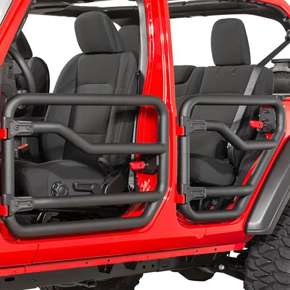 SXMA JL1260 4 DOOR Steel Pipe Iron Doors Without Mirror Tube Half Door For Jeep Wrangler JL & Gladiator Car 4X4 Off-road