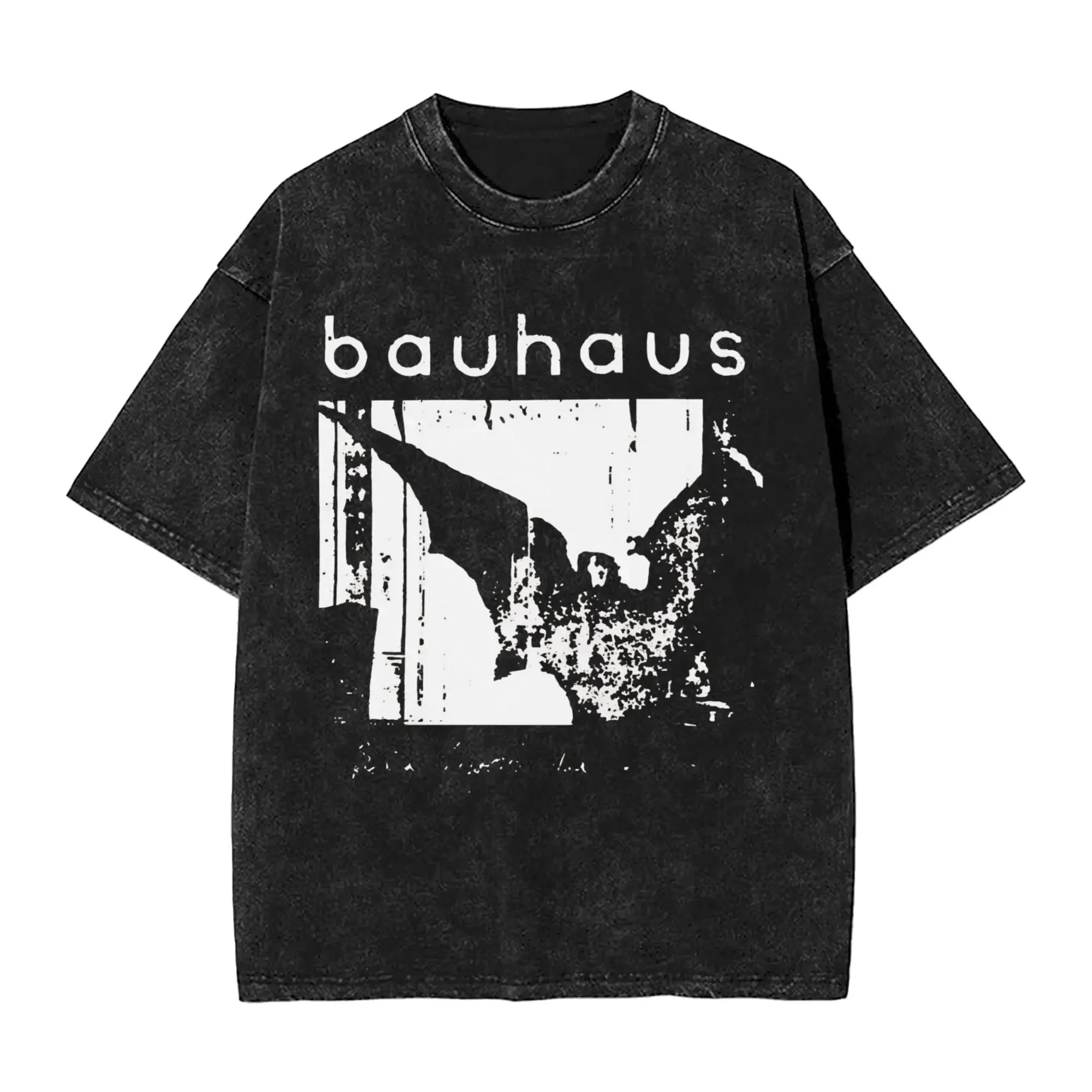 Hot Selling Bauhaus Classic Poster Graphic Print T-shirt Men Women Retro Washed Cotton Oversized Short Sleeves Summer New Tee