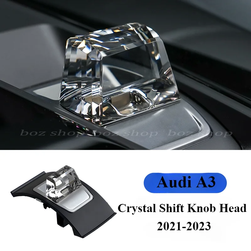 

For Audi A3 Car Crystal Shift Knob Head Gear Knob Cover Trim Cover Shift Head Interior Refit Parts Accessories