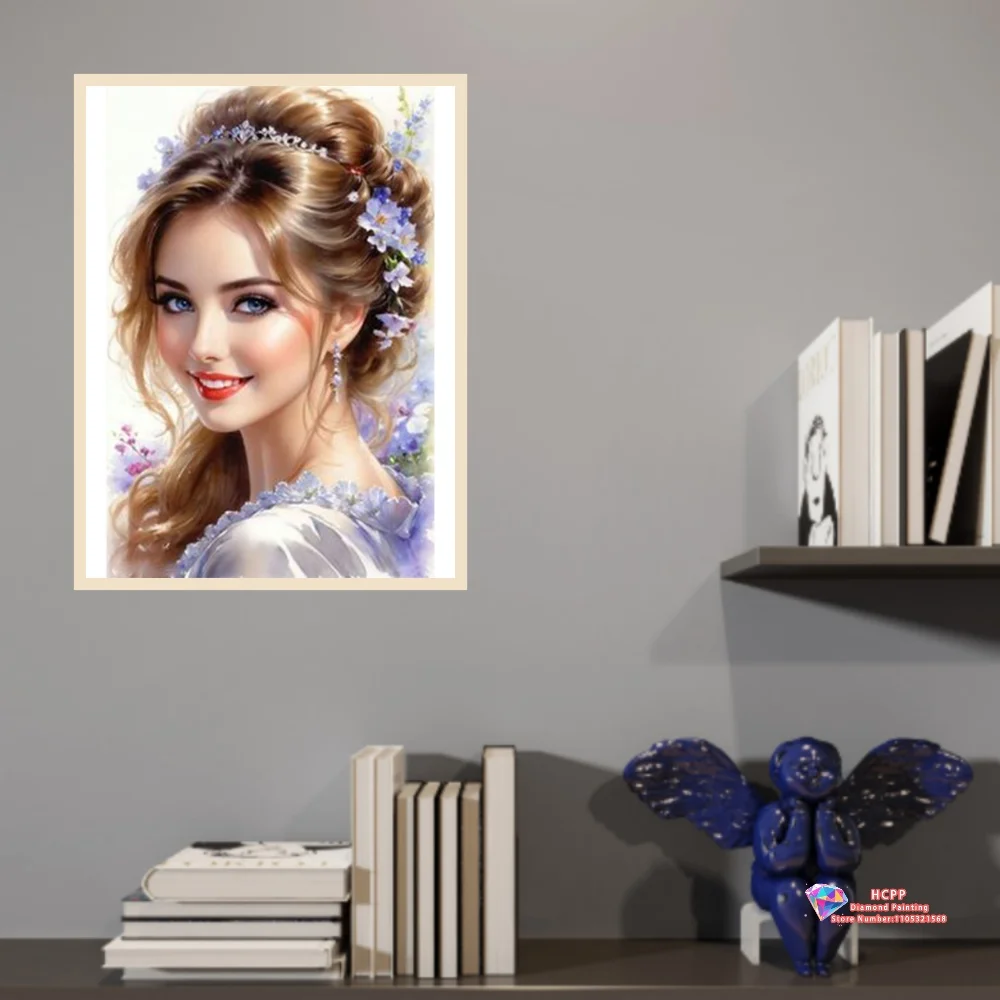 Points Noble and Beautiful Women Diamond Painting Set DIY diamond embroidery cross stitch handmade gift crafts home decoration