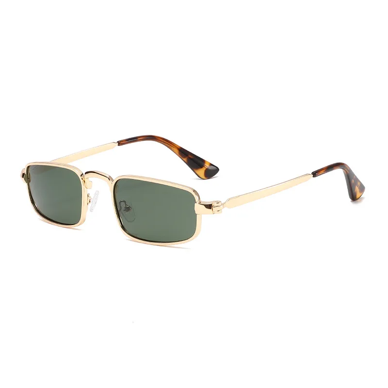 3683 Polarized Square Sunglasses for Men Women, Retro Fashion Metal Sun Glasses, Premium Vintage Chic Rectangular Shades 609553