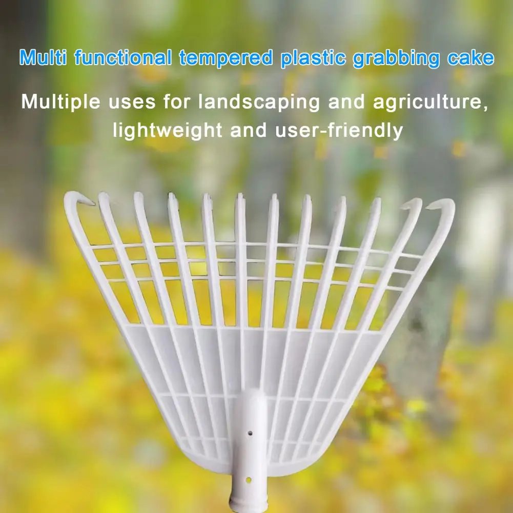 Leaf Rake for Gardening Garden Rake for Leaf Debris Lightweight Plastic Leaf Rake for Garden Yard Clean-up 12/21 Tines Leaves