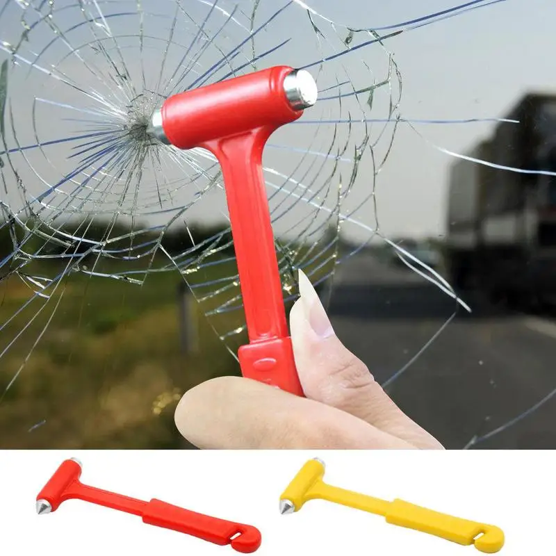 Car Safety Hammer 2-in-1 Vehicle Escape Tool Glass Brake Seatbelt Cutter Window Punch Tool Portable Car Rescue Tools