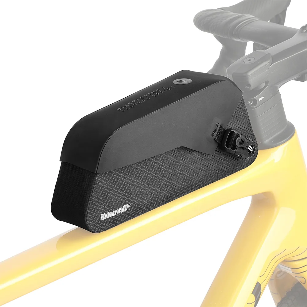 

Rhinowalk Plateau Series X 1-литровая водонепроницаемая сумка для велосипеда с магнитной верхней трубкой, прочная сумка для велосипеда с болтами на раме для езды на велосипеде