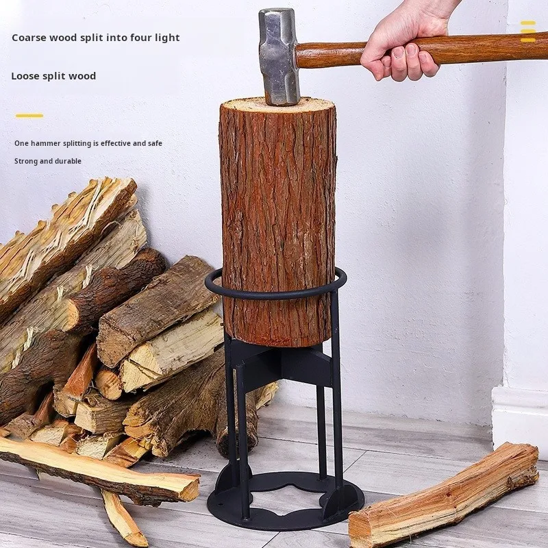 portable firewood splitter iron splitting wedge wood cutter labor saving log splitting tool for home use