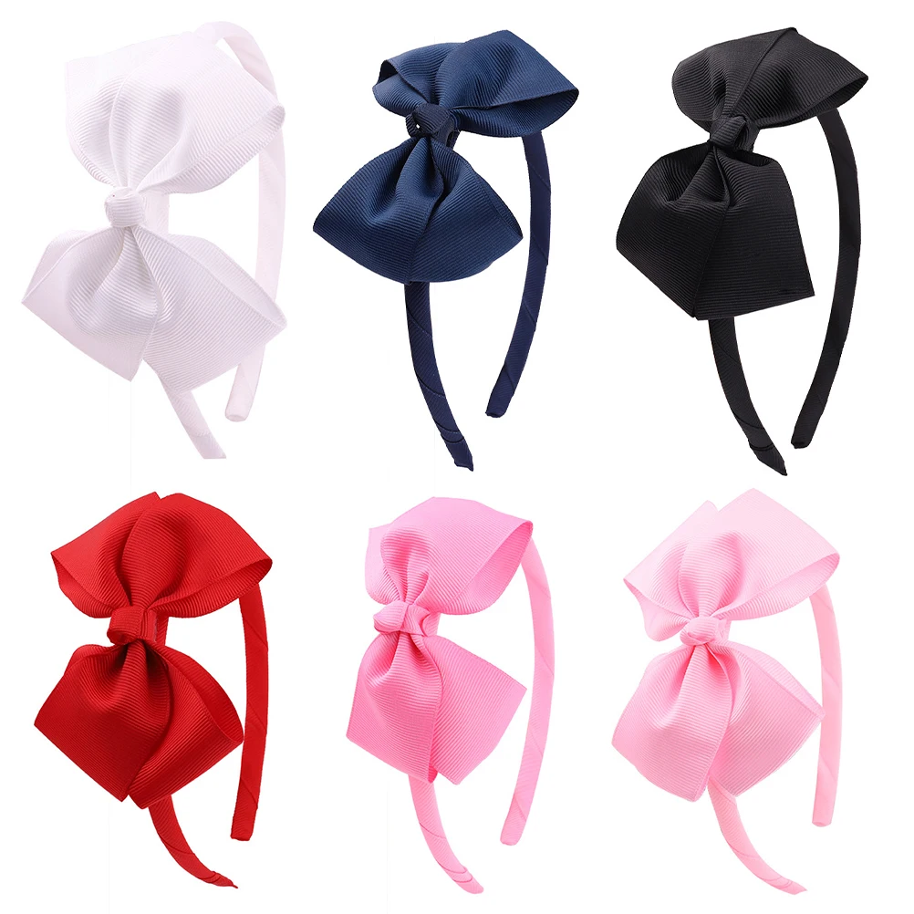 

6Pcs Exquisite Bowknot Hairbands Lovely Headdress Durable Accessory for Kids and Girls Decorative Hair Hoops Lovely Hairbands