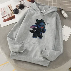 Funny Stitch Hoodies Women Cute Toothless Hoodie Female Printing Cartoon Sweatshirt Winter Harajuku Fleece Tops Clothing