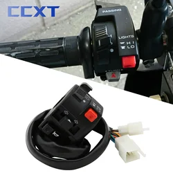 Motorcycle Scooter ATV Far Near Beam Electric Start Switch Horn Turn Signals Switch Light Button For KTM Honda Kawasaki Yamaha