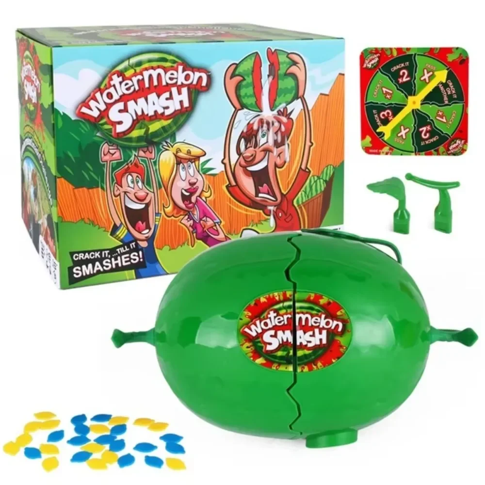 

Blasting Water Watermelon Party Game Toy for Kids Parent-child Funny Table Game Watermelon Smash Games Trick Toys Birthday Gifts