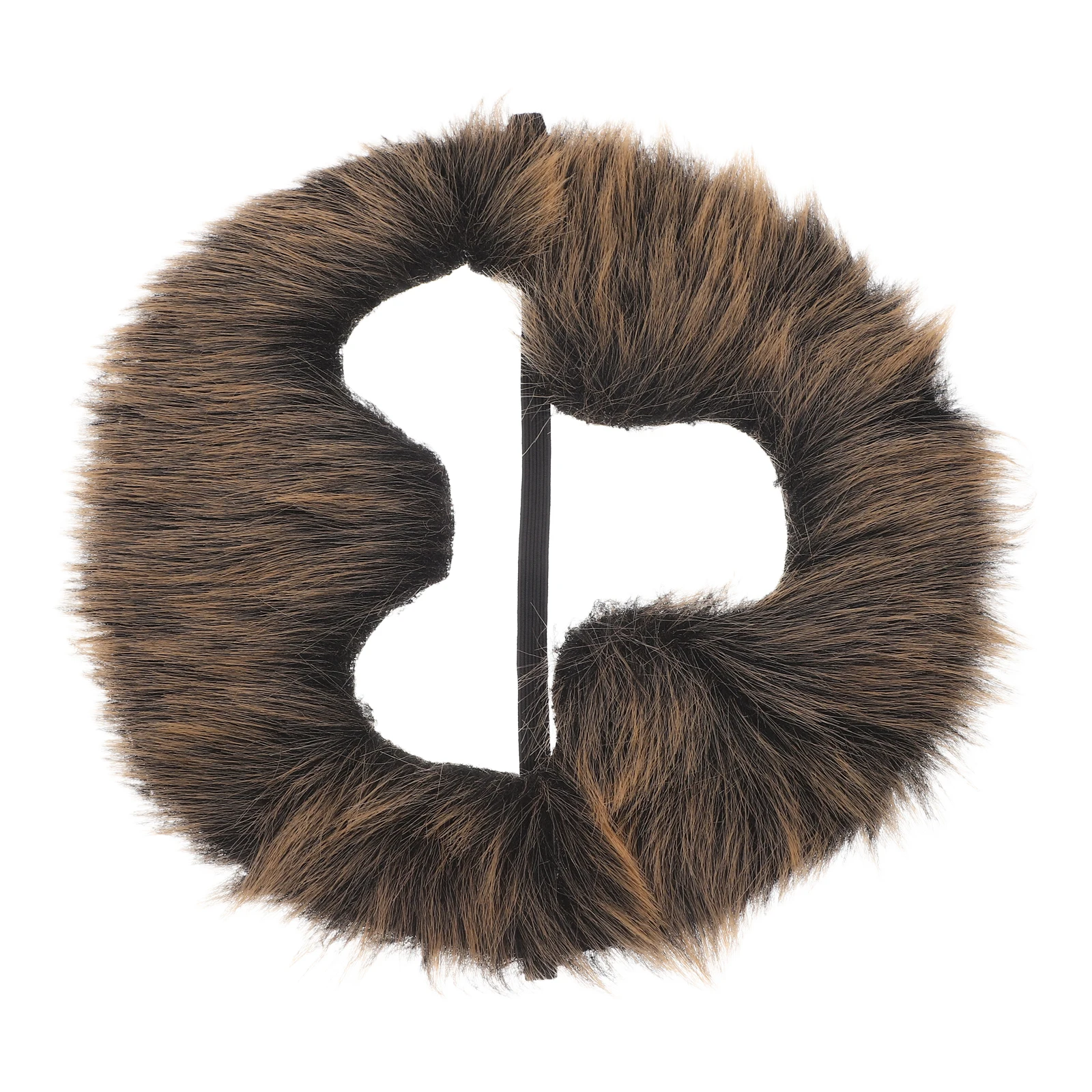 หนวดลิงสีน้ำตาล 1 ชิ้น สำหรับแต่งหน้าคอสเพลย์ ปาร์ตี้ งานแฟนซี แต่งกายสัตว์ อุปกรณ์ประกอบฉาก หนวดปลอมสำหรับผู้ใหญ่