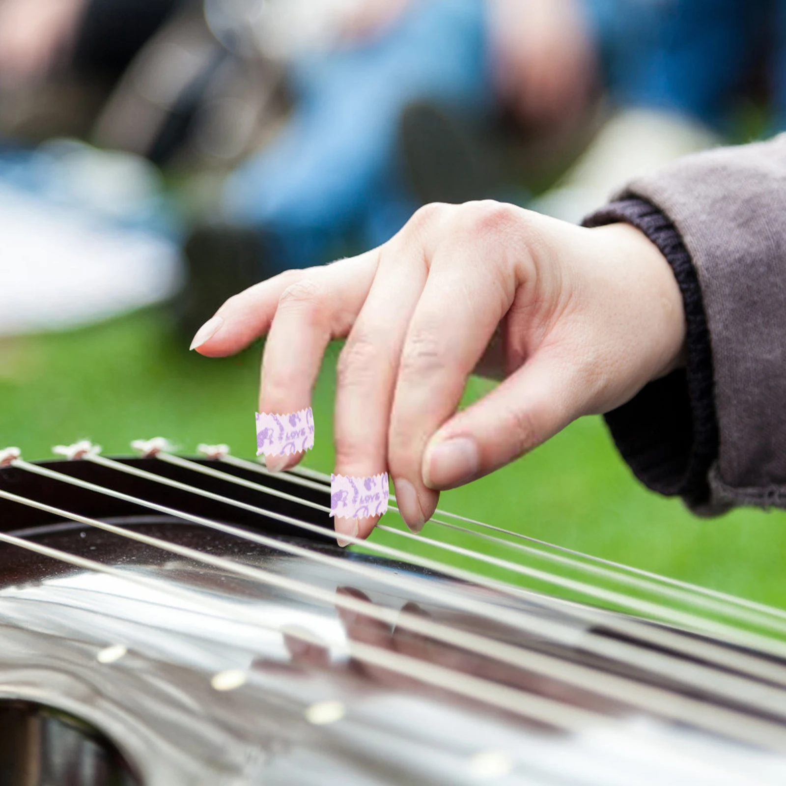 

3Pcs Finger Adhesive Breathable Tapes for Guzheng Pipa Nail Protection Durable Long-Lasting Cuttable Musical Instrument Supplies