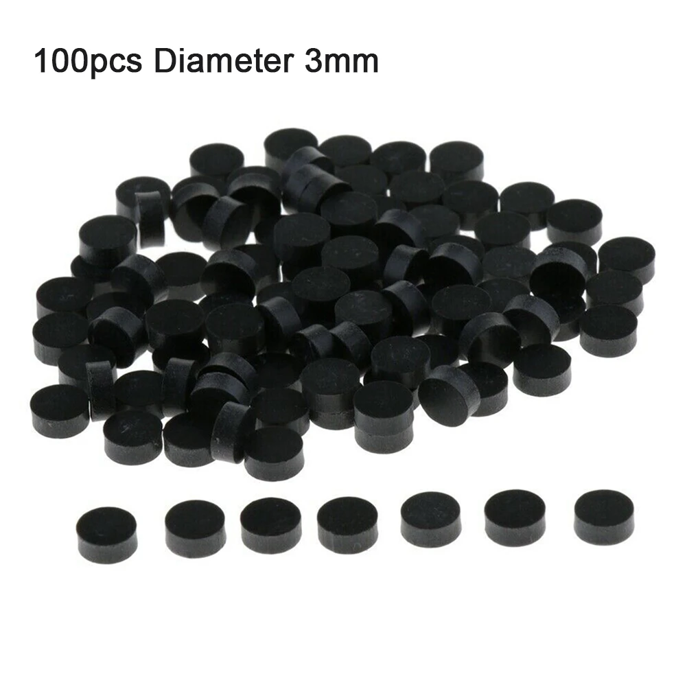 Fretboard Dots Inlay Markers Fingerboard Dots Inlay Dots 100pcs 6mm Diameter ABS Black Dot Diameter Banjo Fingerboards Guitar