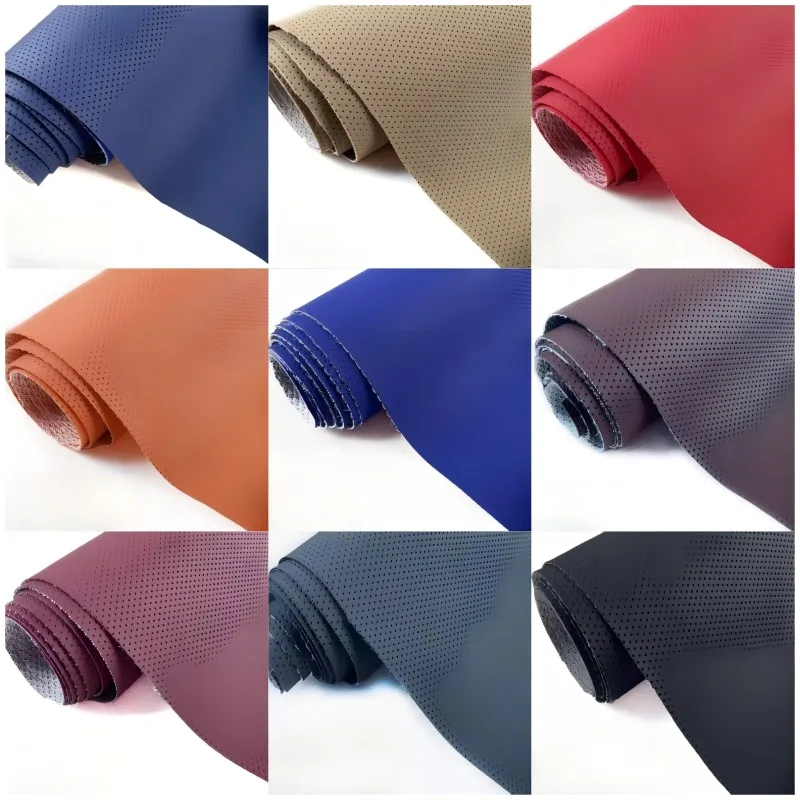 

1.6m Width Solid Color Waterproof Soft Faux Leather Fabric for Auto Interior Car Seats Steering Wheels Eyeglass Cases Small Bags
