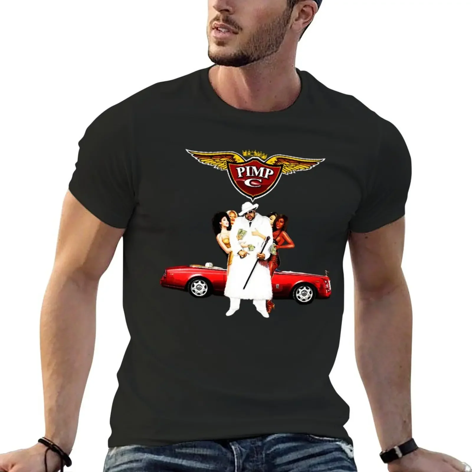 

Vintagee Pimp C T-Shirt baggy shirts cute clothes oversized t shirt mens cotton t shirts