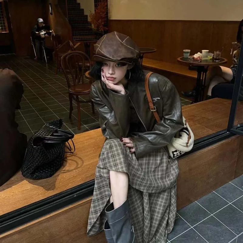 Gorra de vendedor de periódicos de cuero de alta calidad para hombre, boinas elegantes de estilo británico para mujer, gorra octogonal fácil de combinar para ocio, primavera y otoño