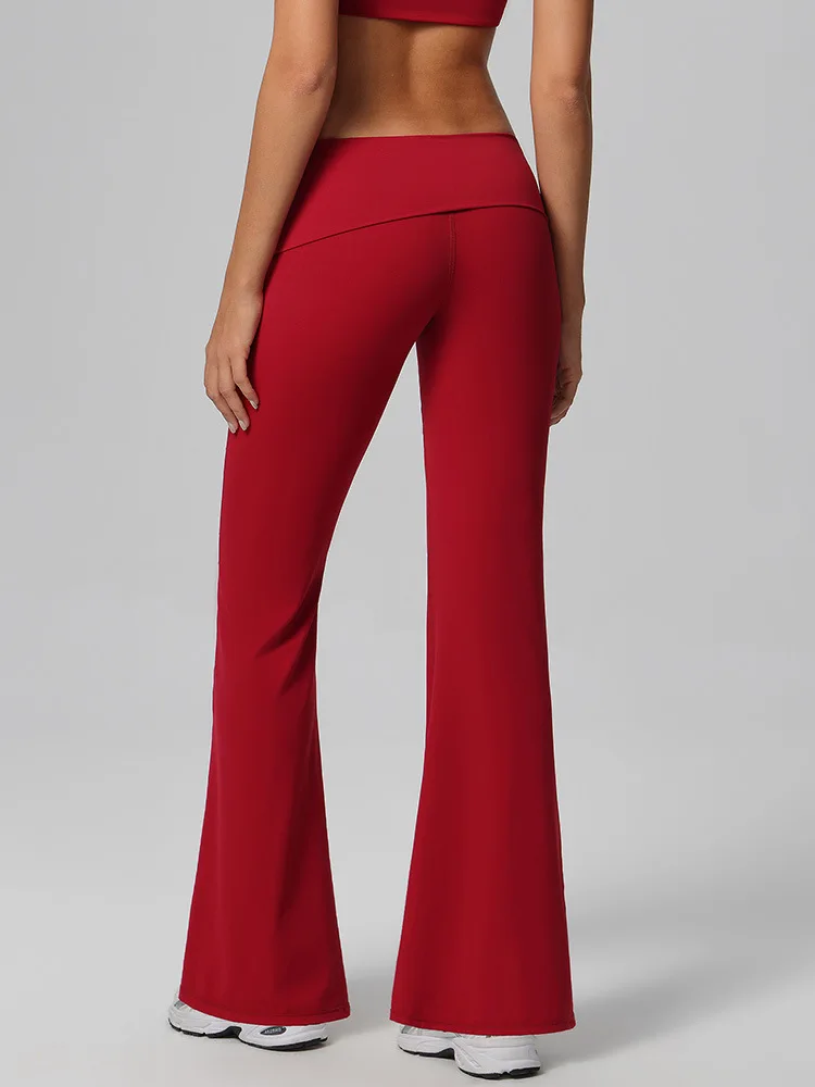 NEW Flare Leggings Yoga Pants Women High Waist Wide Leg Pants Women Gym Workout Fitness Sports Flared Pant Latin Dance Trousers